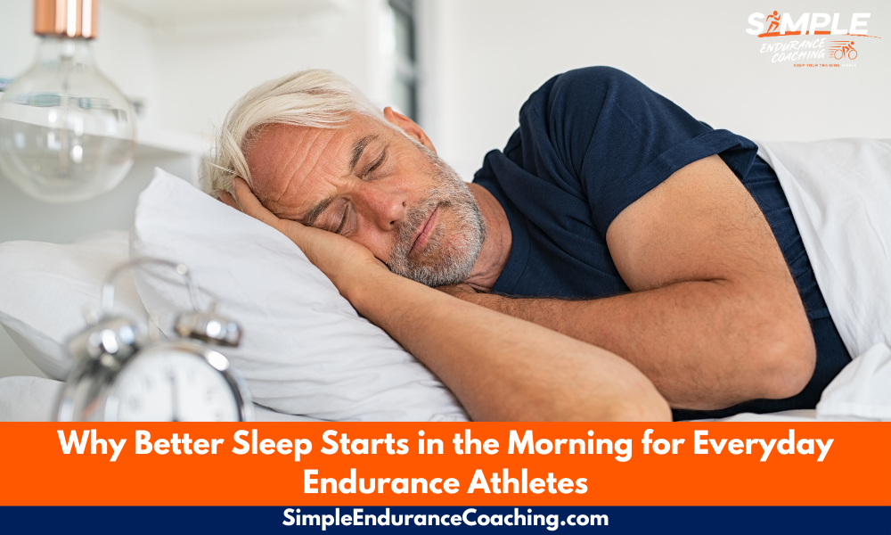 Learn how small morning habits—like sunlight, breathwork, and consistency—can improve sleep quality, recovery, and performance for endurance athletes.