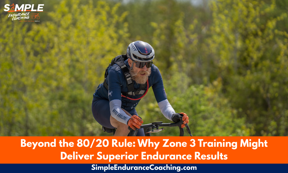 Discover why Zone 3 training outperforms the 80/20 rule for recreational cyclists. Science-backed pyramidal training delivers superior race results and prevents winter burnout.