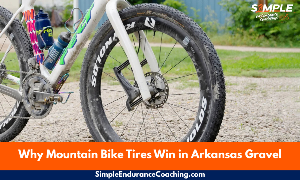 Arkansas gravel isn't typical gravel—it's MTB territory. Here's why 50-57mm tires win on Ozark rock, steep climbs, and chunky descents.