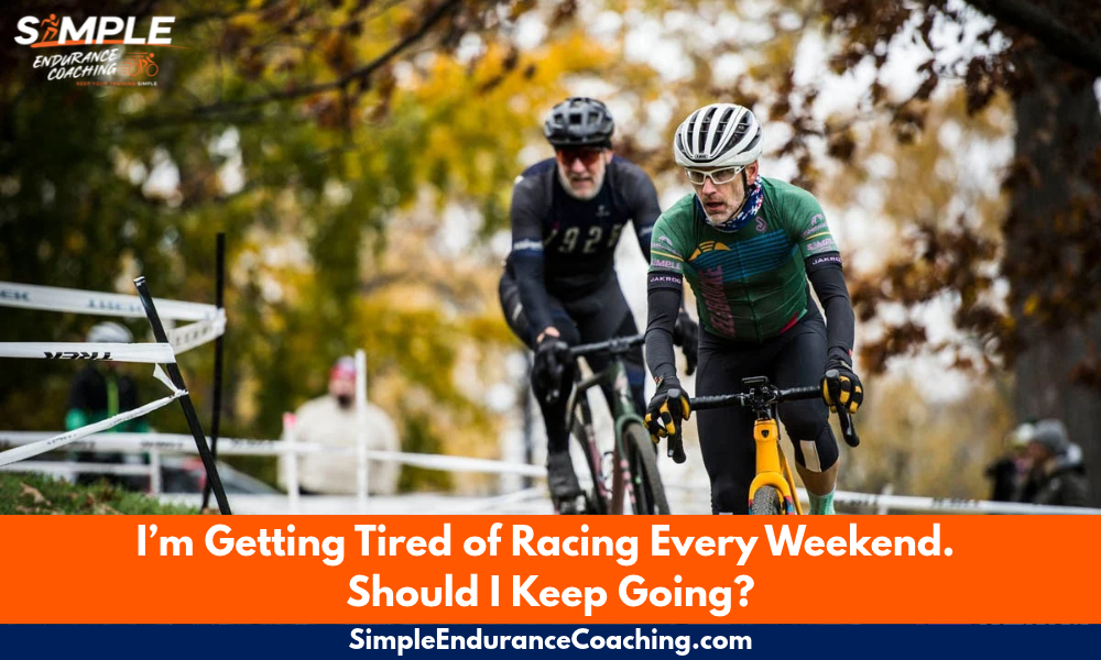 Tired of racing cyclocross every weekend? Learn the signs of burnout, when to take a break, and how your season goals should guide your decision.