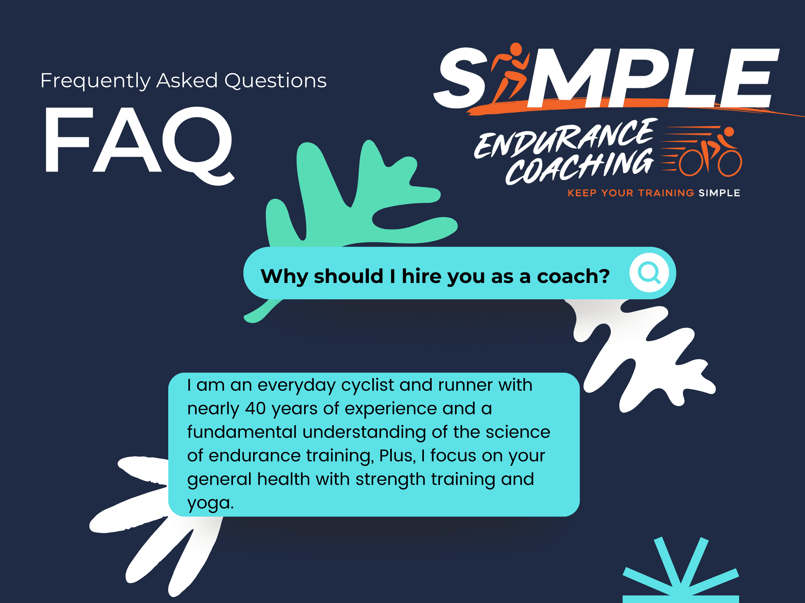 Frequently asked questions about cycling and running coaching
