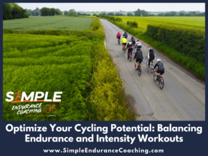Discover the key to peak cycling performance: balancing endurance and intensity training. Learn how to optimize your workouts for maximum results.