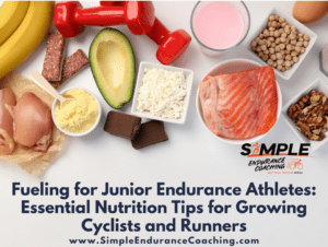 Discover essential fueling tips for junior cyclists & runners. Learn how to eat for growth & performance, with pre-, during, & post-workout nutrition advice.